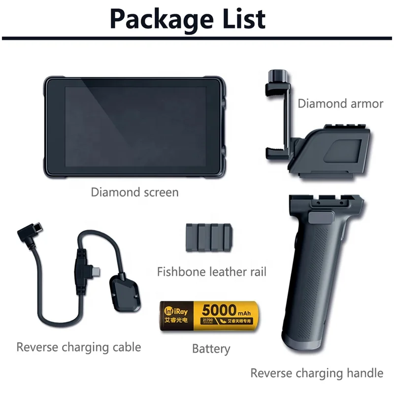 كاميرا حرارية متنقلة للرؤية الليلية أحادية العين خارجية X3 الأشعة تحت الحمراء Xh15 المدى مكتشف الرؤية الليلية المحمول التصوير الحراري