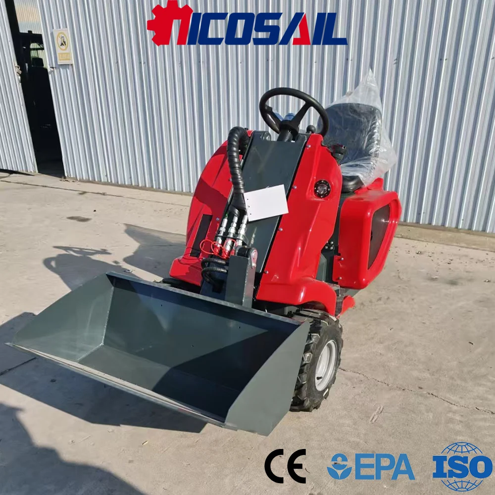 

Mini 3-Wheel Skid Steer Loader Custom Euro 5 Engine CE Certified Small Compact Loader for Various Work Sites