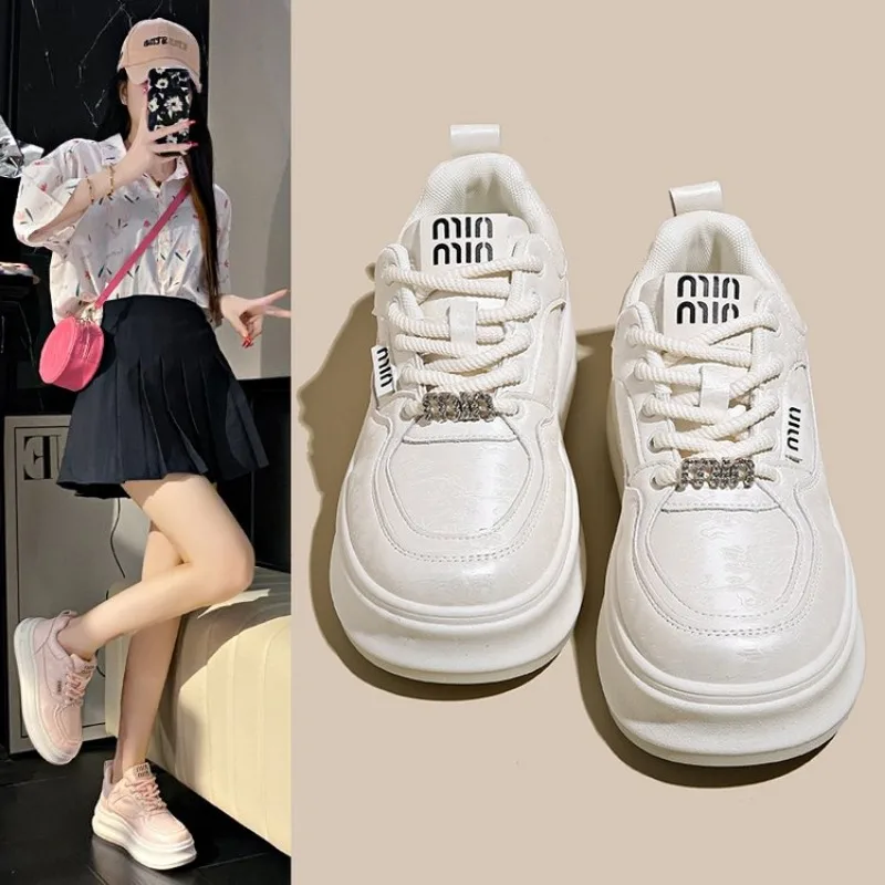 

Thick Soled Canvas Shoes Small White Shoe Boards Women 2024 Spring and Autumn Season New Height Increasing Casual Women Shoes