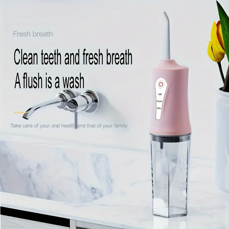 Grifo inalámbrico con tres modos y 4 boquillas: irrigador recargable portátil para el cuidado dental diario, regalo Ideal para hombres y