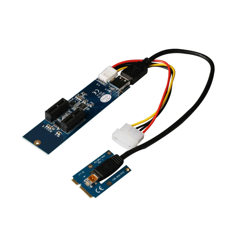 JavicTech   Mini Pcie to Pcie Adapter Mini Pci E 2.5Gbe Black Mini Pci E to Pci Express16X Extender Riser Adapter with