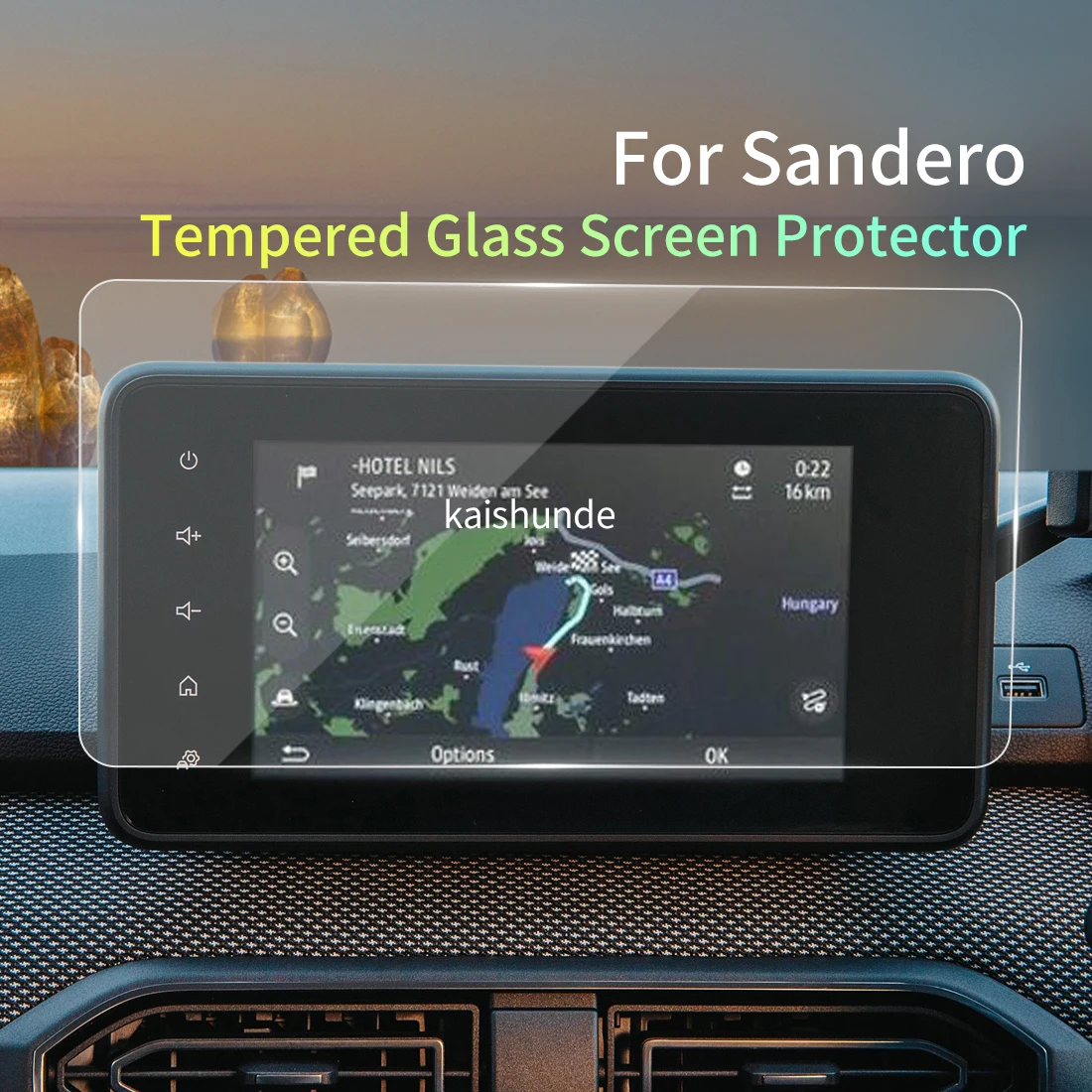

Car Stickers Meters Protector For 2023 Dacia Sandero Tempered Glass Protective Film Display Navigation Vehicle Accessories