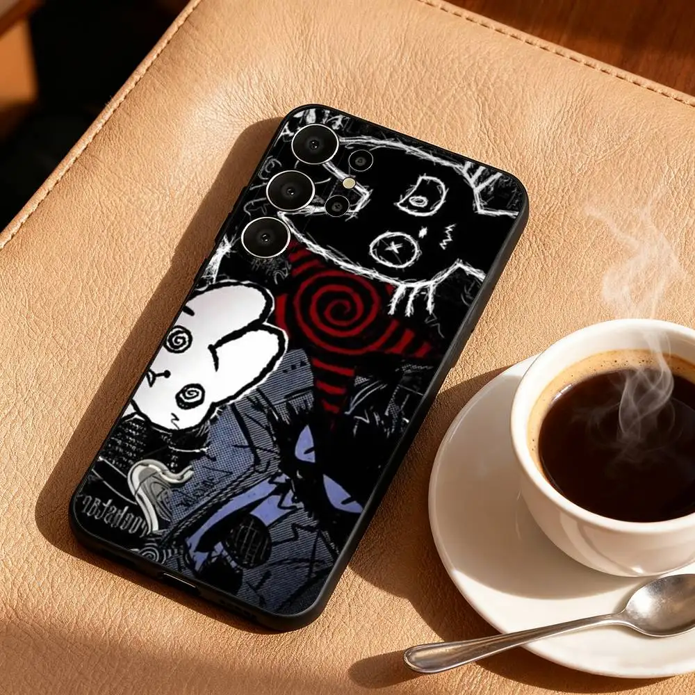 Cool Graffiti Cat Phone Case For Samsung S26,S25,24,23,22,30,21,10,9,Ultra,Plus,Lite,Black Soft Case view 6