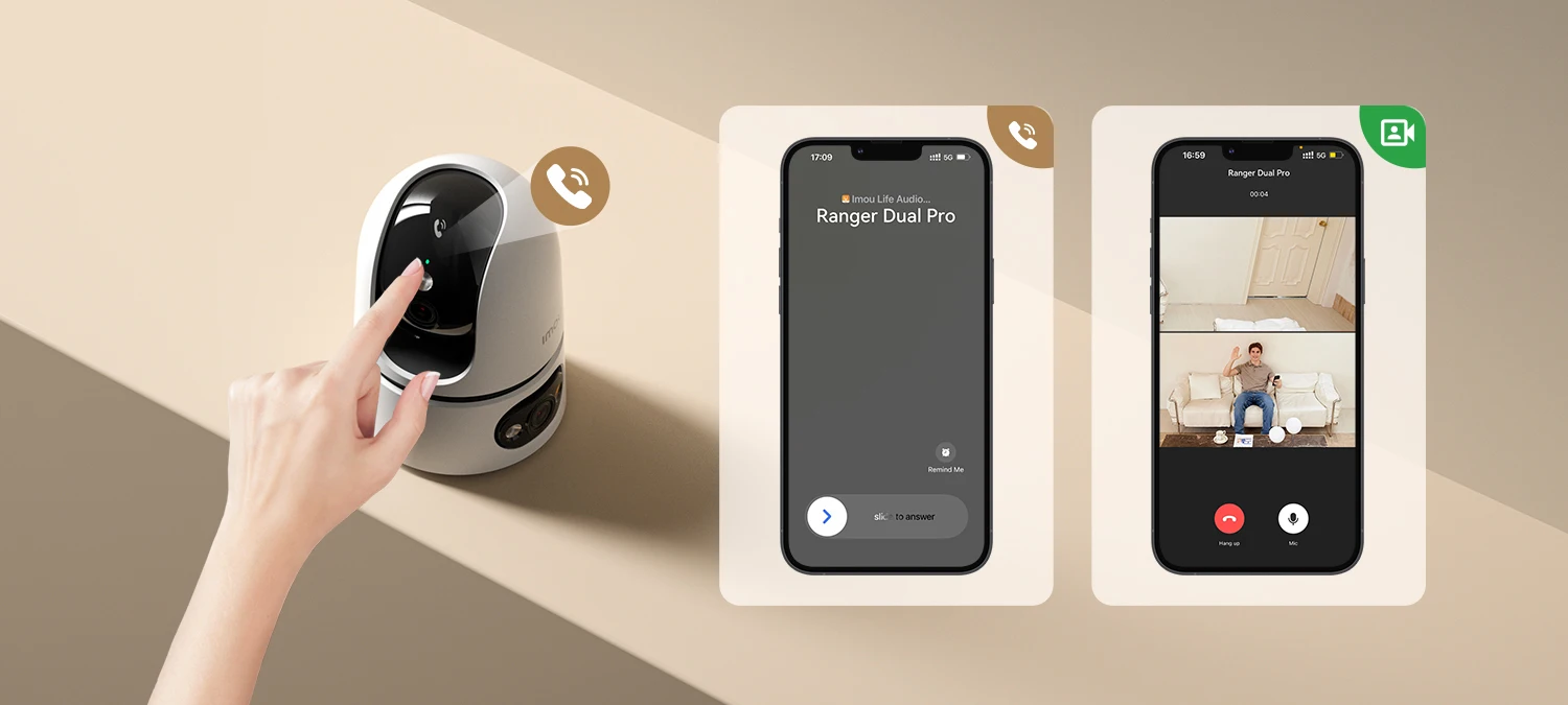 IMOU 10MP Ranger Dual Pro One touch Call Indoor Camera Smart Full-color Night Vision Wide Dual Lens Human & Pet Detection Two-way Audio Monitor