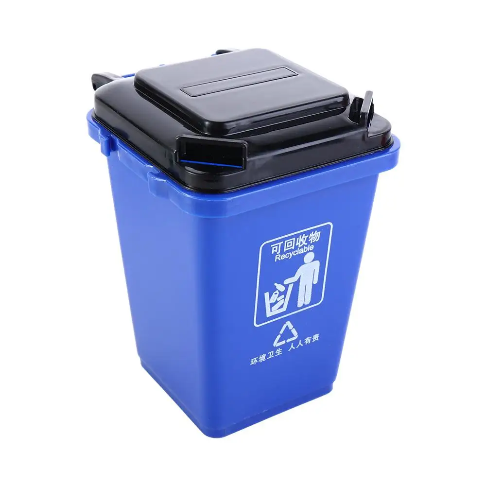 

Home Storage Can Mini Garbage Sorting Desktop Organizer Plastic Trash Can Model Mini Waste Bin Pen Organizer Mini Trash Can