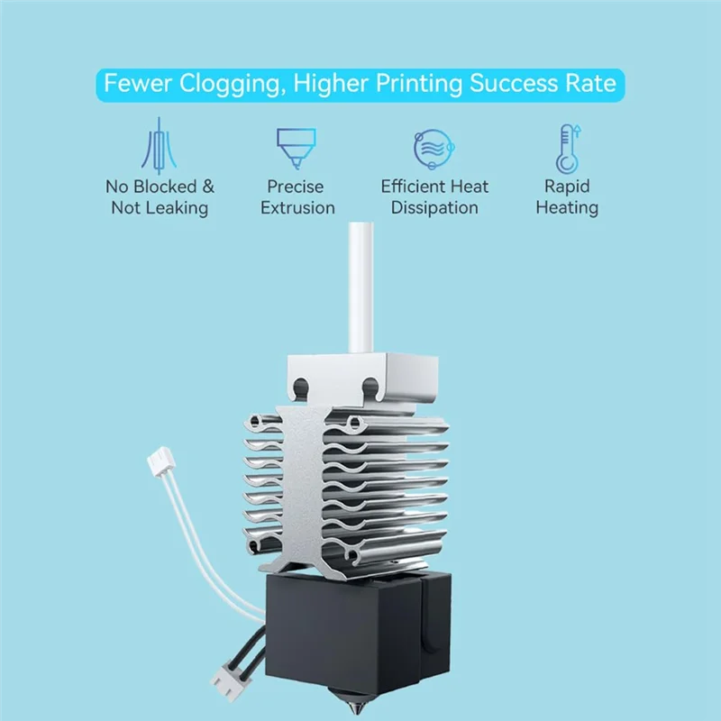 

Оптимально для Ender-3 V3 SE Hotend с заменой сопла 0,4/0,6 мм, комплект Hotend для 3D-принтера, высокоскоростной нагревательный блок