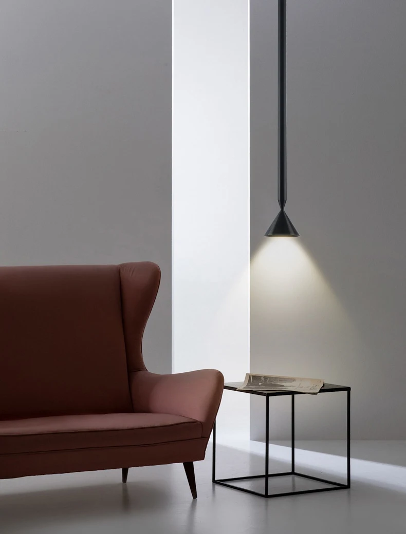 Black Silver Aluminum Wire Length Pendant Lights
