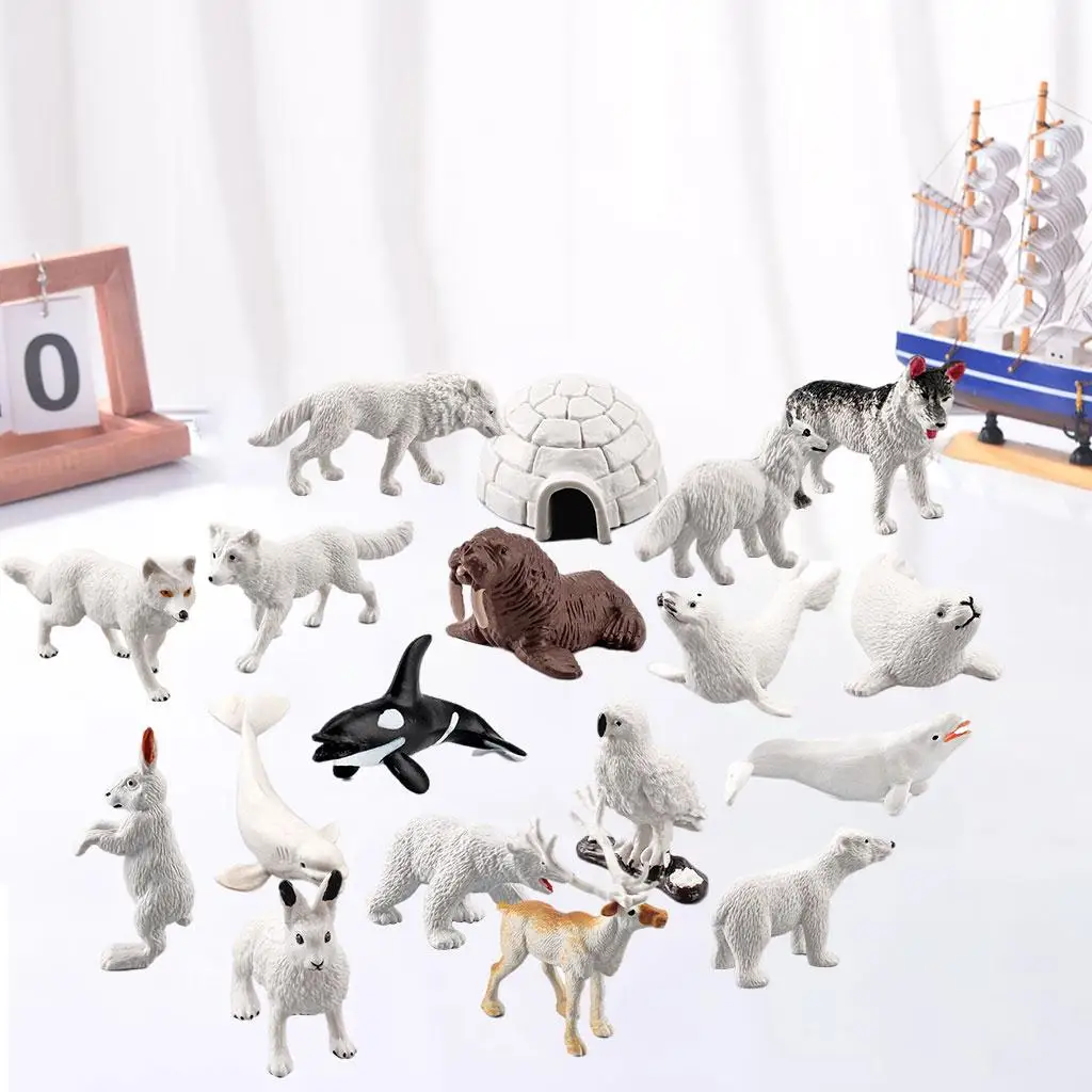 Figurines d'animaux d'Auckland, jouet éducatif, figurines d'action miniatures pour enfants, 18 pièces