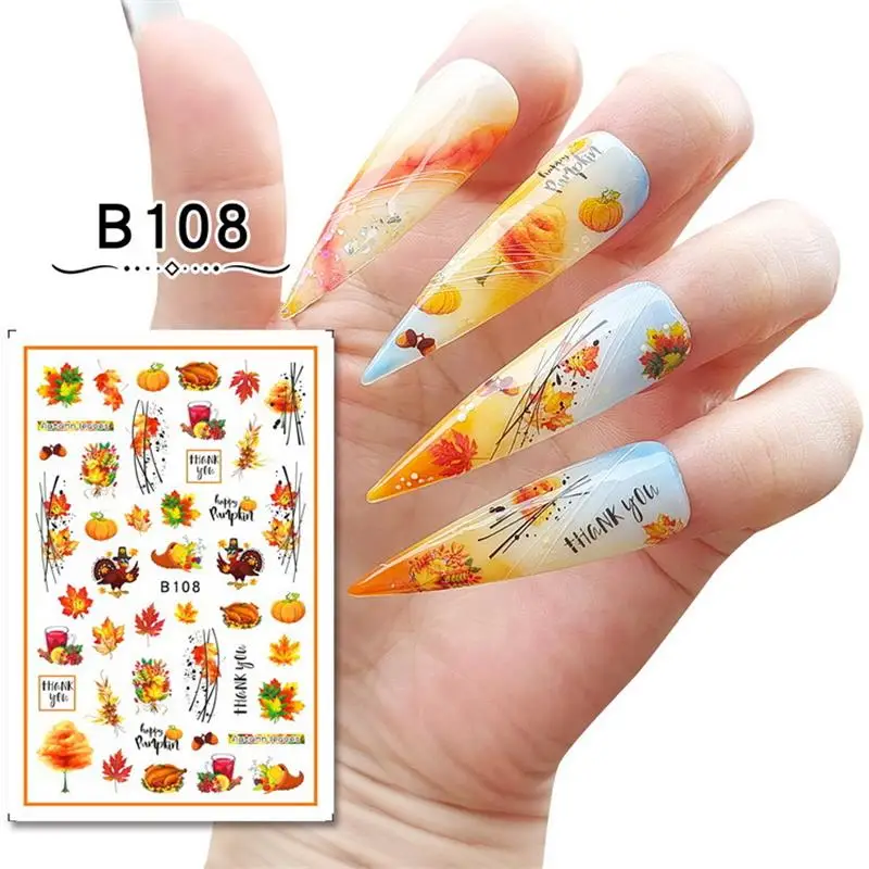 10Pcs Holo Nail Art Self-adhesive Nail Sticker Decal Laser Butterfly Design DIY Manicure Accessories Nail Art Decorations