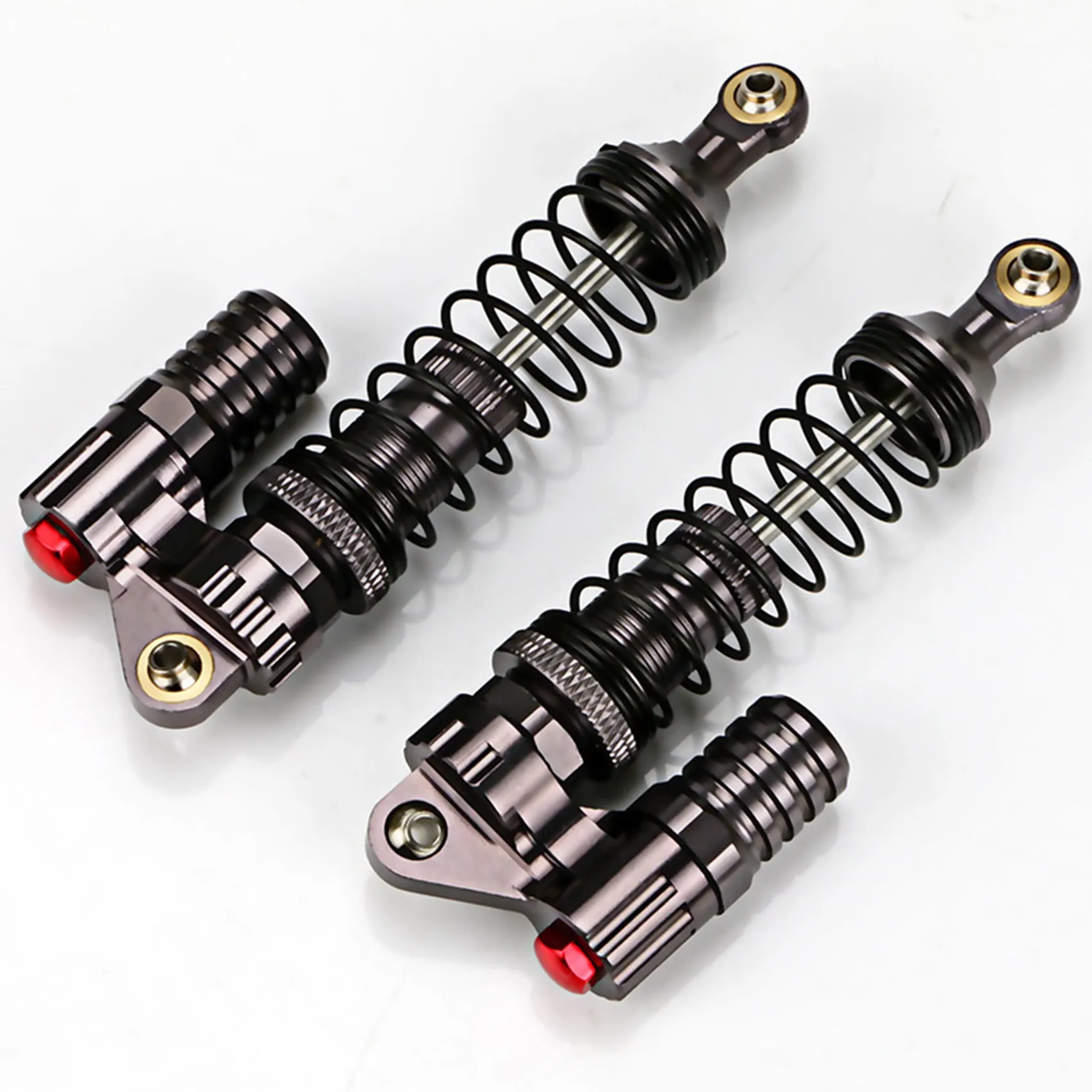 

MYMF-4Pcs Aluminium Alloy 90Mm Absorber Shocks With Metal Side Step Side Pedal Foot-Plate Sliders