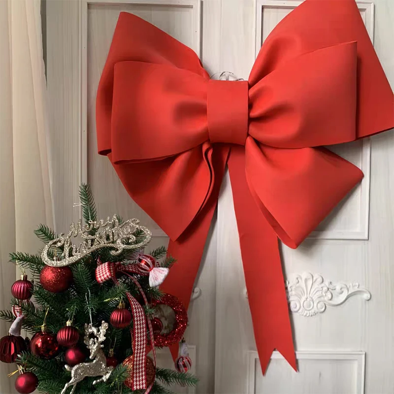 Riesen bogen Material handgemachte DIY Weihnachts baum Dekoration großen Bogen Eva Store Display Hochzeits dekor Party Fest Anlass Dekor
