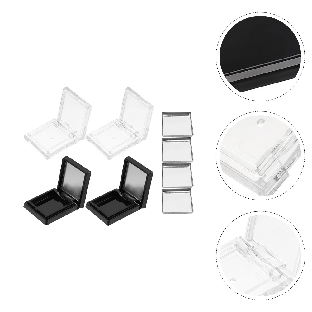 

1set Eyeshadow Box Empty Container Portable Cosmetics Makeup Case Lipstick Package Tray Square Plastic Storage