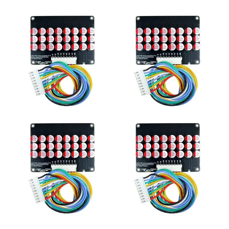 ABDE-4X 8S Active Equalizer Balancer Lifepo4 Lipo LTO Battery Energy Equalization Capacitor BMS Board