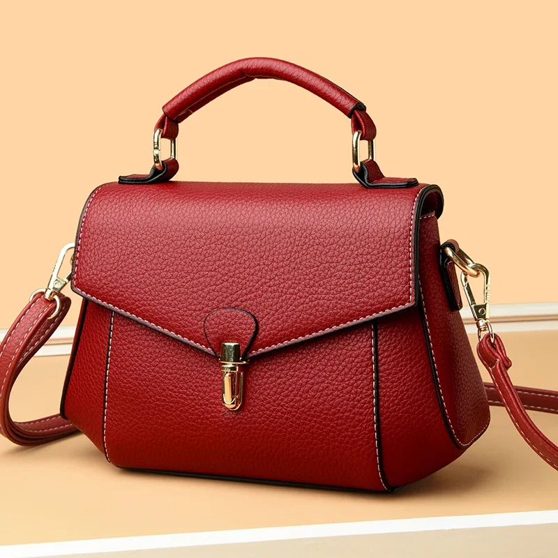 Small Bags High Quality Women 2024 Messenger Bags Designer Leather Female Multifunctional Shoulder Bag Vintage Leather Handbags