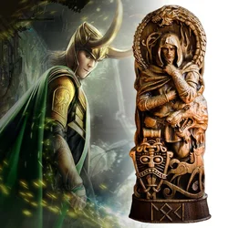 Norse Mythology Decor Statue Odin Thor Loki Viking God Worship Altar Shrine Sculpture Nordic Freyja Goddess Statue Desktop Decor