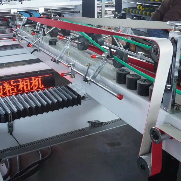 Máquina automática de colagem de pasta de papel, colagem de pasta de caixa ondulada