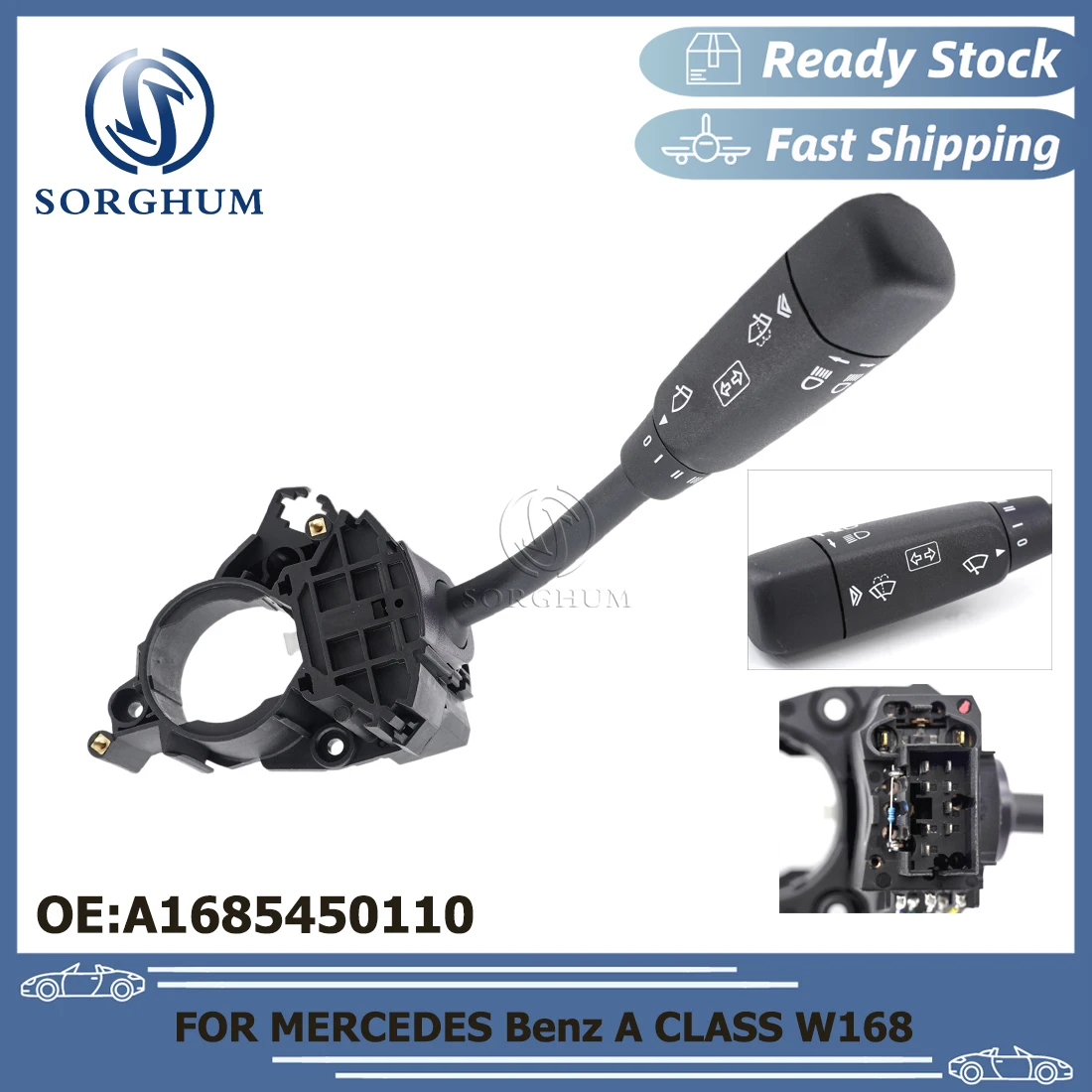 SORGHUM Turn Signal Combination Switch Indicator Wipr Switch For MERCEDES Benz A CLASS W168 A1685450110 1685450110 A168 5450 110