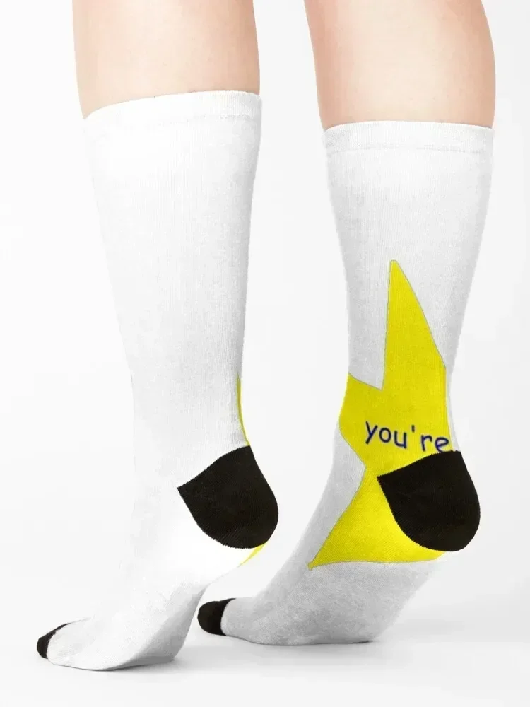You're did it! star Socks gift aesthetic bright garter Men's Girl'S Socks Men's