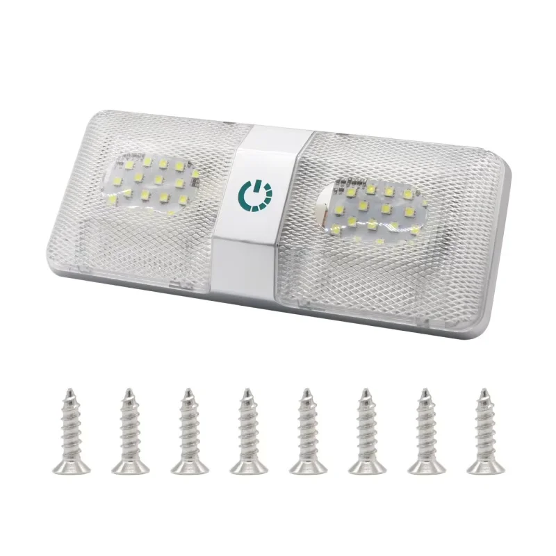 

ISURE MARINE 12V RV LED Awning Porch Light Internal Light for RV Accessories/Camper/Car/Trailer/Boat (Cold+Warm+Natural Light)