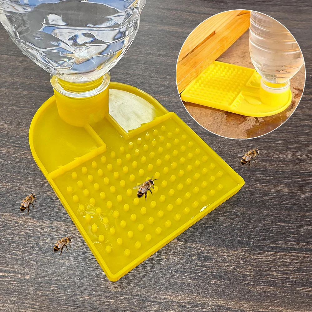 2Pcs Plastic Bees Water Feeder Prevent Drowning Beekeeping Tools 28MM Dia Beehive Feeding Internal Bottle Adaptor