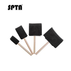 SPTA Car Air Conditioner Vent Brush Grille Detailing Cleaner Blinds Duster Clean Auto Detailing Wooden Handle Sponge Brush