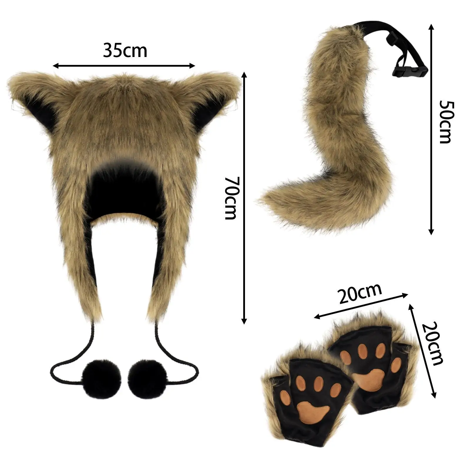 Disfraz de animal de peluche, novedad, accesorios de cosplay para mujer, para fiesta temática, club nocturno, puesta en escena, vacaciones, cumpleaños