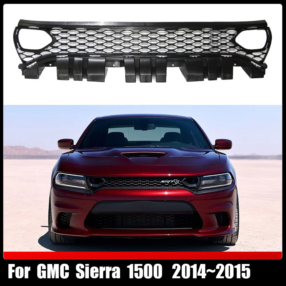 

For Dodge Charger SRT Scat Pack 2015-2019 Car Accessory Front Bumper Grille Centre Panel Styling Upper Grill Radiator Grills