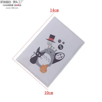 Sanrio Kuromi kawaii Cartoon PU Passport Cover Credit Card Holder Wallet Business Credit Card Documents Holder Protective Case