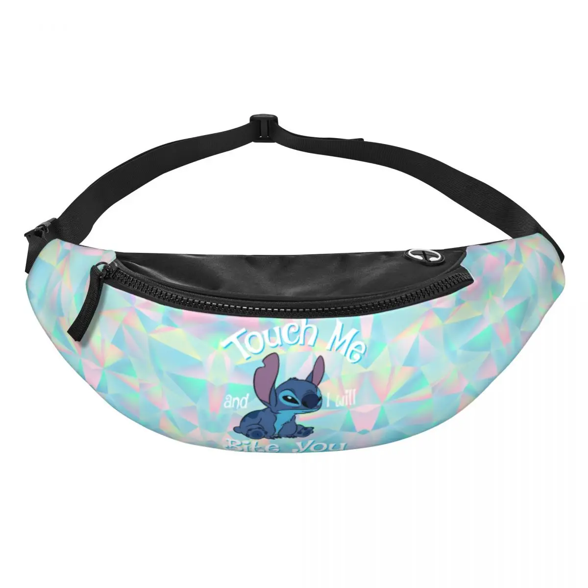 

Поясная сумка Custom S-Stitches Fanny Bag Touch Me I Will Bite You, унисекс, для велоспорта, кемпинга, для телефона и денег