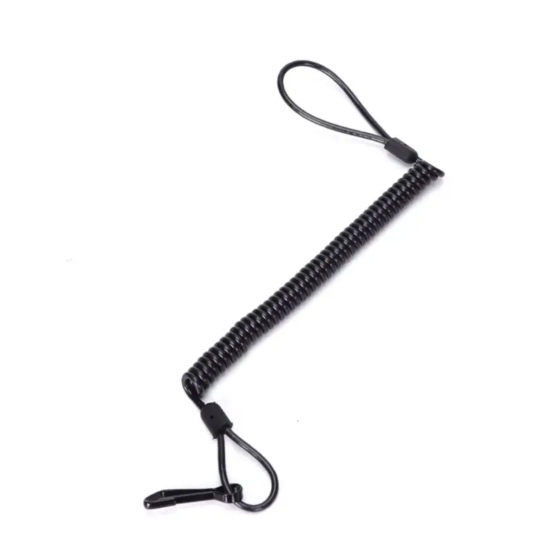 MXLD Outdoor Tactic Spring Lanyard Elastic Retractable Anti-lost Waist Hanging Retention Rope  Pistols  Sling