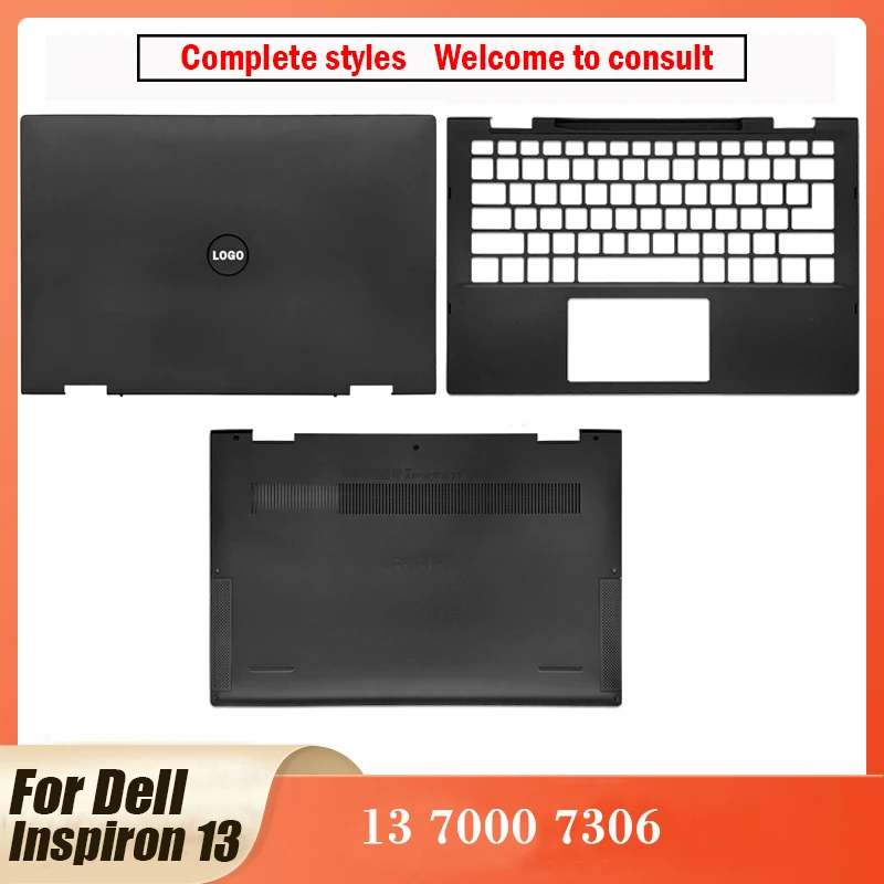 

New For Dell Inspiron 13 7000 7306 Laptop Case Shell LCD Back Cover/Palmrest Upper Top Cover/Bottom Case 0YY7YW