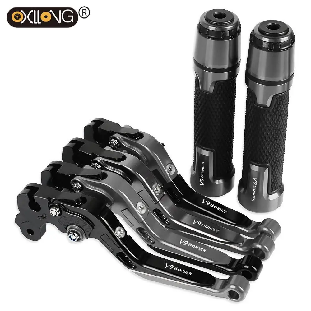 

Motorcycle Brakes Tie Rod Handbrake Brake Clutch Levers Handlebar Hand Grips ends FOR MOTO GUZZI V9 Bobber roamer 2016