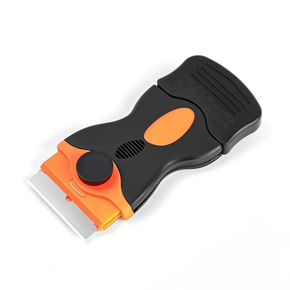 1 Set Glue removal blade With 10 Blades, Telescopic Adjustment Knife, Cleaning Scraper Tool For Removing Labels,Stickers,Paint