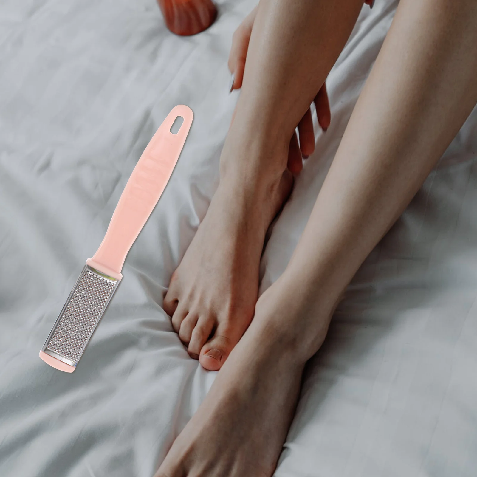 4 قطعة ملف باديكير مزدوج الجانب الكالس مزيل الغسيل العناية بالقدم أداة مجموعة إزالة الجلد الميت خفيفة الوزن مكافحة زلة مقبض