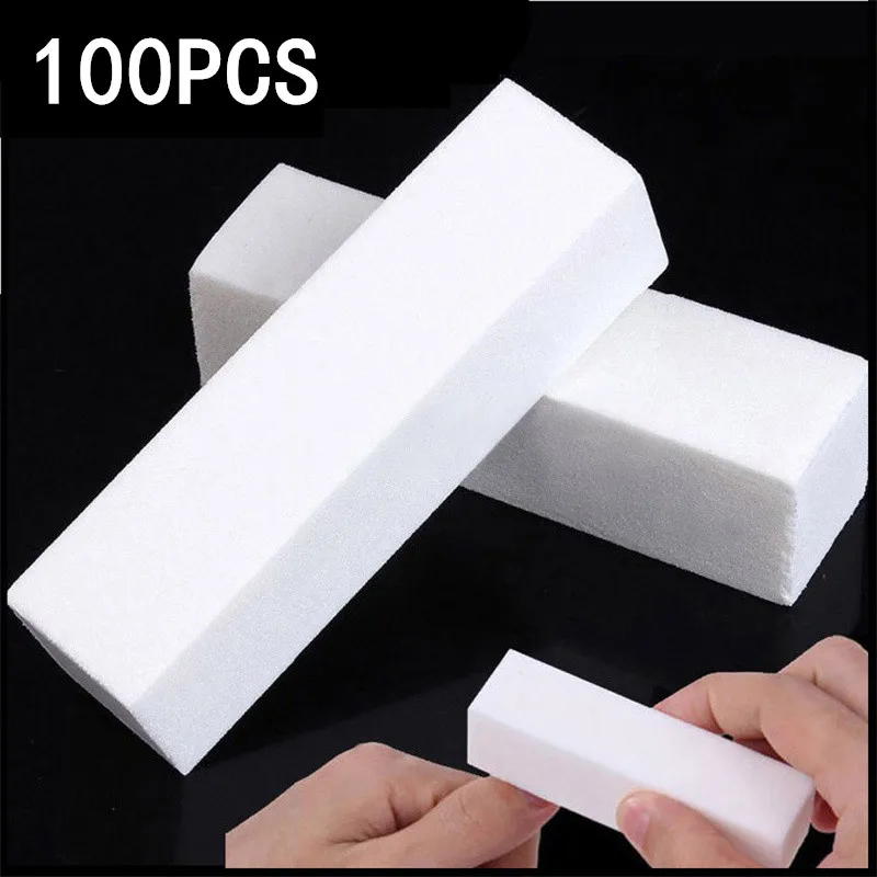 

5/10/20/50/100Pcs Professional Nail Buffer Nail File Polisher Block Manicure Pedicure Files Sanding Polishing Sponge Nail Tool