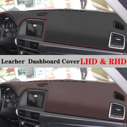 Dashboard Dash Mat Cover PU Leather Pad Sunshade Anti-UV Carpet Car Accessories For Mazda CX-5 2013 2014 2015 2016 KE CX5 CX 5