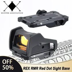 WADSN Tactical Airsoft REX Red Dot Sight Mount Reflex Scope Base Fit 20mm Picatinny Rail Hunting Weapom Gun Scout Rifle