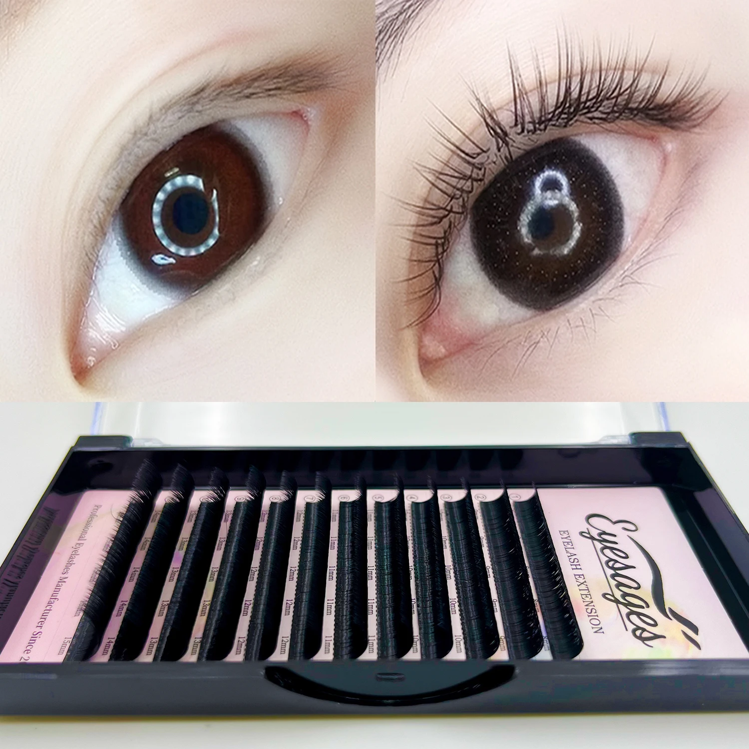 Eyelash Extension Super Soft Blomming Lashes Easy Fanning Volume Fans 8-15m All Size Eyelashes Makeup Supplies