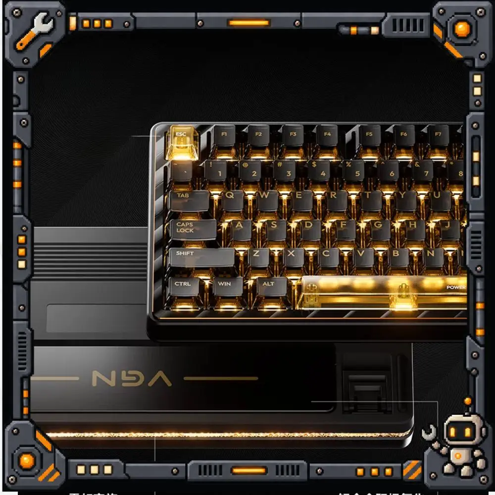 VGN Neon75 Turbo Magnetic Switch Mechanical Keyboard Wireless Dual 8K Gaming Keyboard Low Latency E-sports Keyboard Pc Gifts