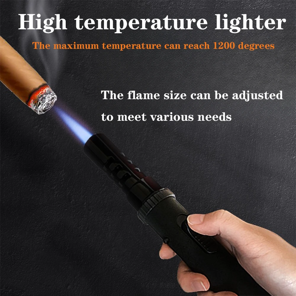 Tactical Torch Lighter Set, 360 Rotating Holster for Candles Grill BBQ Fireplaces Camping Survival（NO Gas）