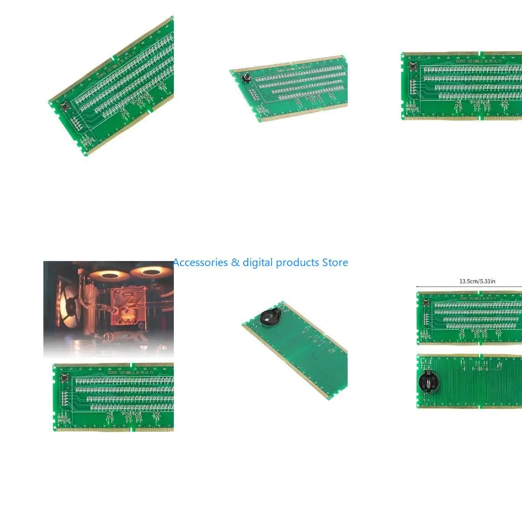 77JD DDR5 Memory Tester Desktop Memory Troubleshooting Tool DDR5 Diagnostic Analyzers Tester Card for PC Computer Motherboard