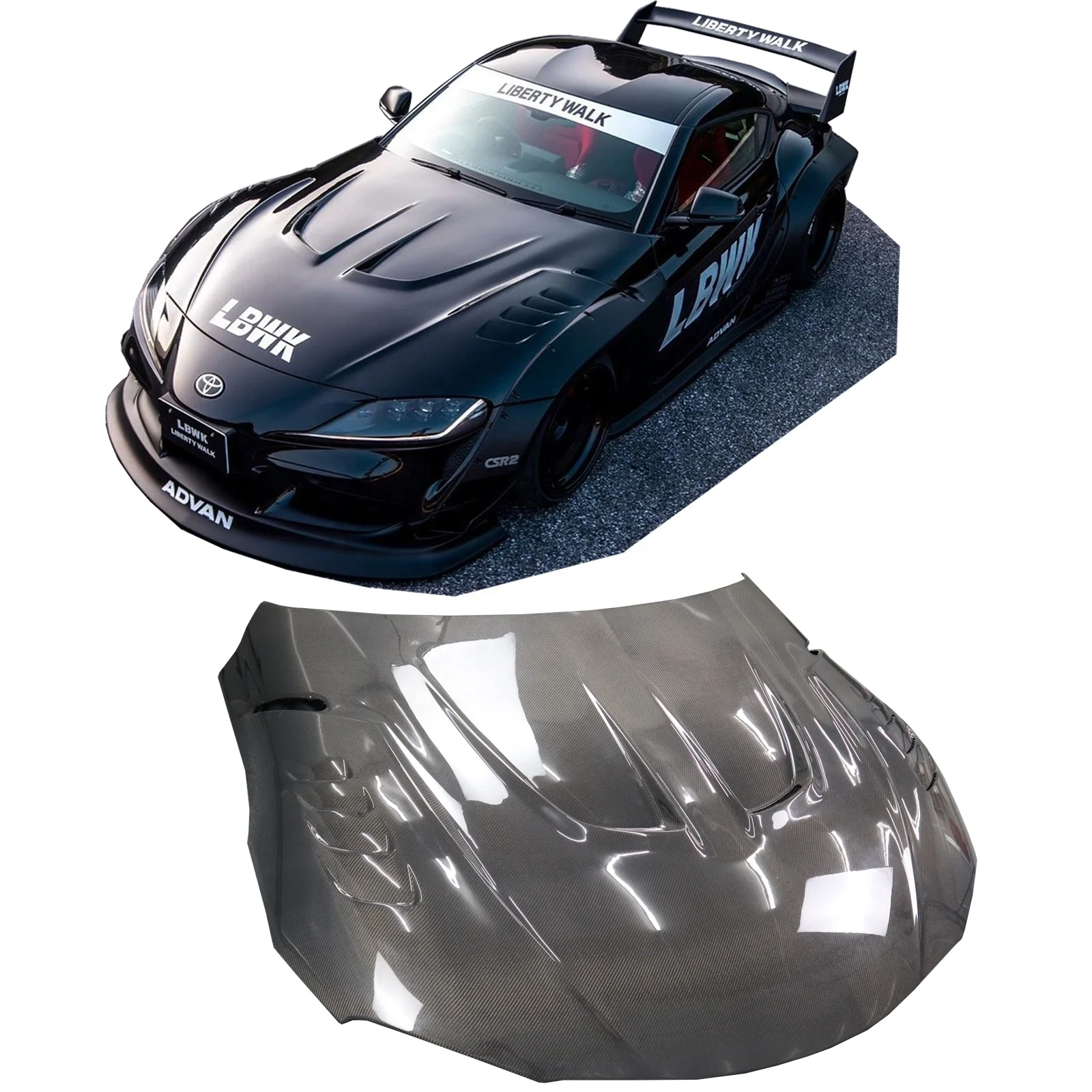 

LB STYLE Carbon Fiber Hood Bonnet For Supra A90 2019-2020 TOYO A90