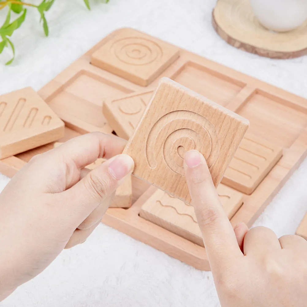 

1 Set Sensory Board Touch Jointed Wooden Match Exploration Early Learning Educational Kids Cognitive Plaything