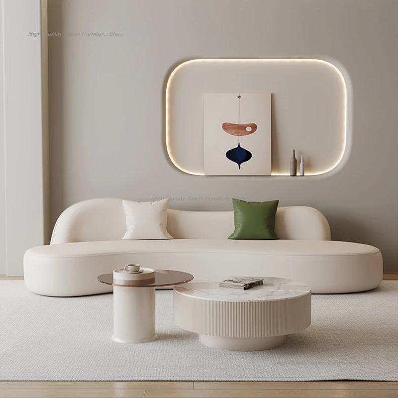 

Скандинавские изогнутые диваны в кремовом стиле, современные дизайнерские диваны для гостиной, приемной, отеля, лаунж-зоны, офиса, раскладные диваны FYSS