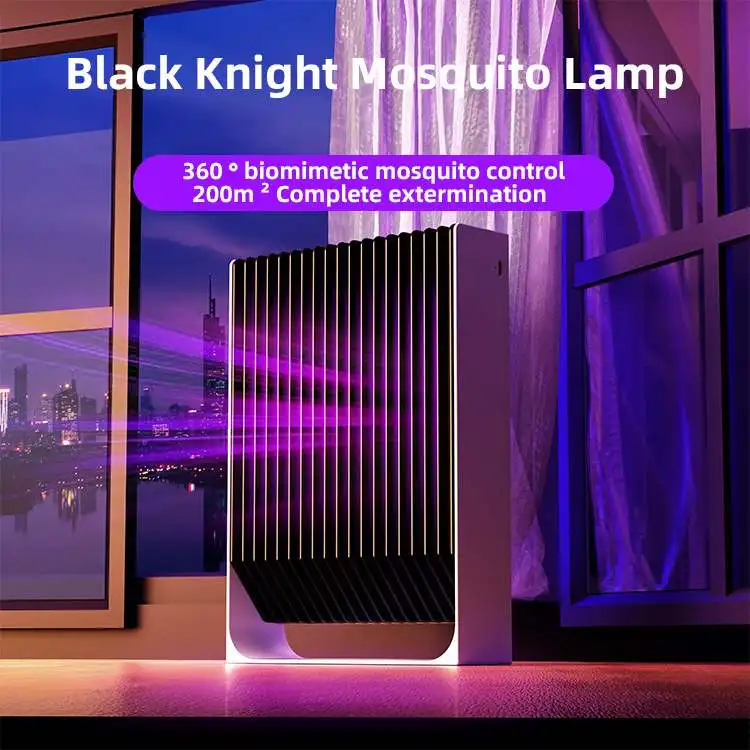 Black Knight B2000V Mosquito Lamp USB Dual Function Photo-Induced Shock ABS Fire-Resistant for Home Office Hotel Supermarket Eff