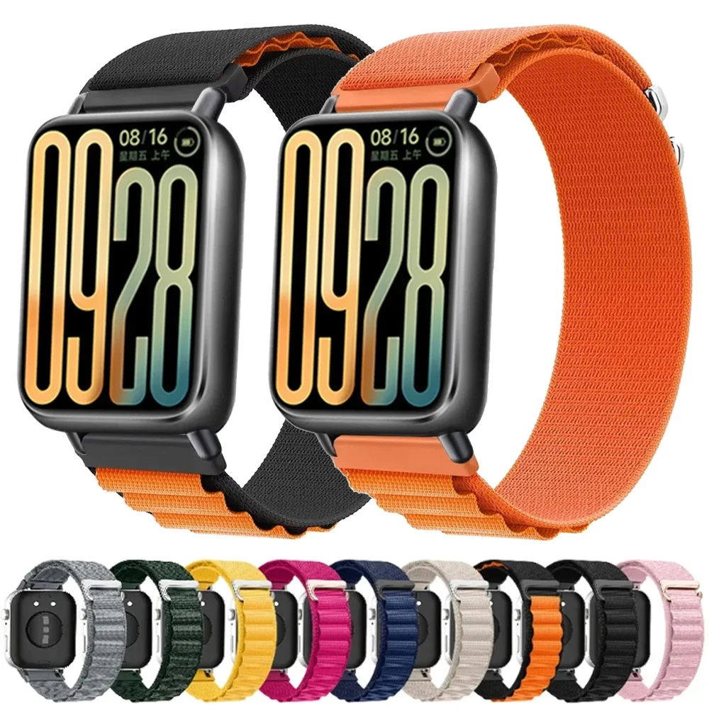 Alpine Nylon-Schlaufenarmband für Redmi Watch 4/5/6, atmungsaktives Sportarmband für Xiaomi Mi Band 8 Pro/9 Pro, Gürtelzubehör.