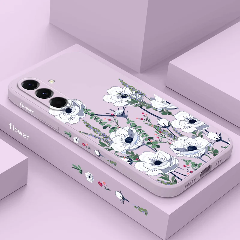 Sunrise Flower Phone Case For Samsung Galaxy A57 A37 A27 A17 A56 A36 A26 A16 A06 A55 A35 A25 A15 A05 A54 A34 A24 A14 A04 Cover