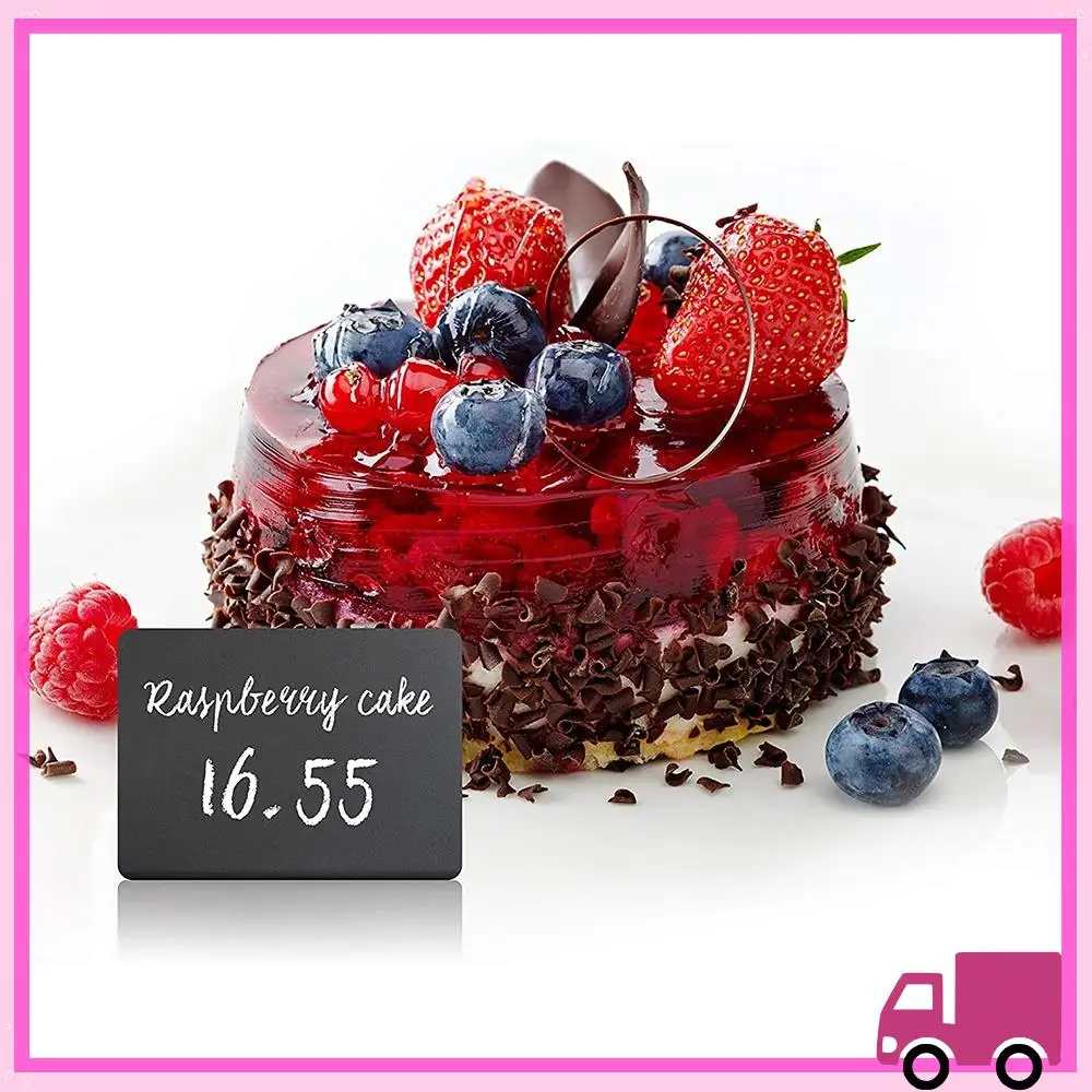 Compact 10 Pack Mini Chalkboard Signs 10X7.5Cm Small Chalkboard Sign Mini Chalkboard Signs For Food Chalkboard Buffet Signs