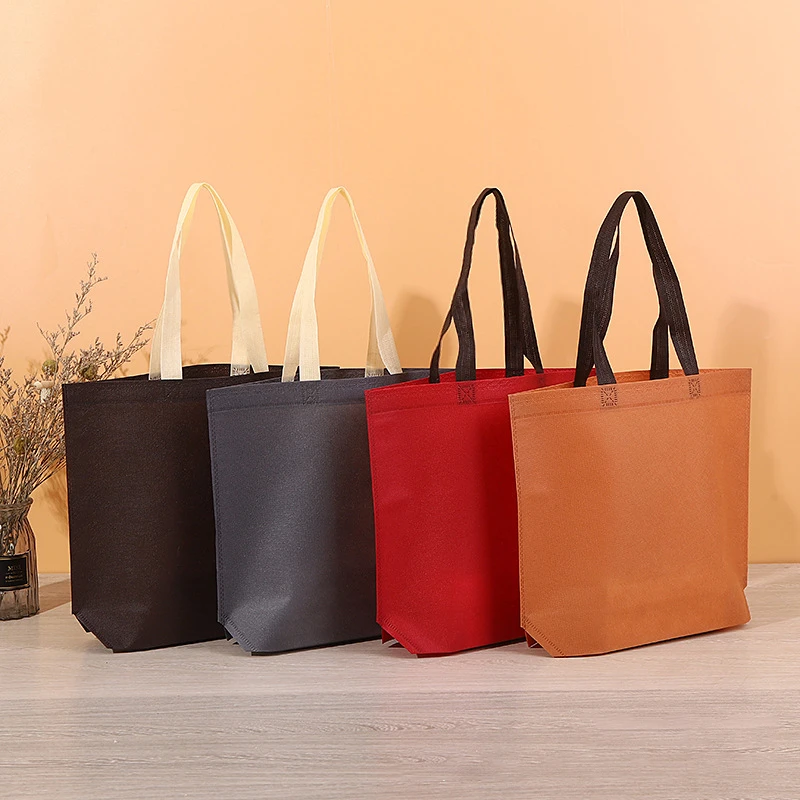 StoBag 25 borse tote in tessuto non tessuto per la spesa, colore portatile, custodia ecologica, riutilizzabile, grande sacchetto, logo