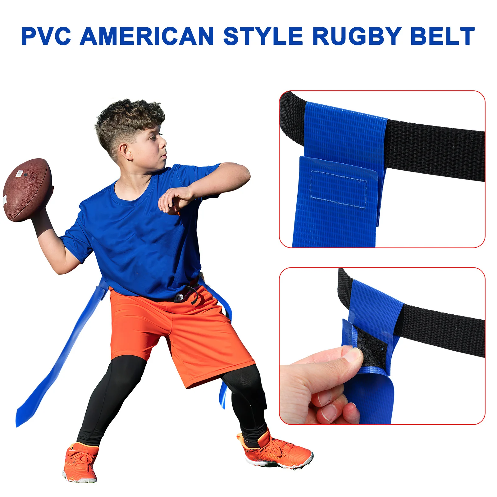 

10Pcs Football Flag Set Adjustable Belts Bright Flags for Kids Adults Players Safe Training Game Football Flag Set